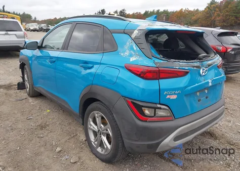 2022 Hyundai Kona Sel z USA, uszkodzony, nr VIN KM8K62AB0NU789510